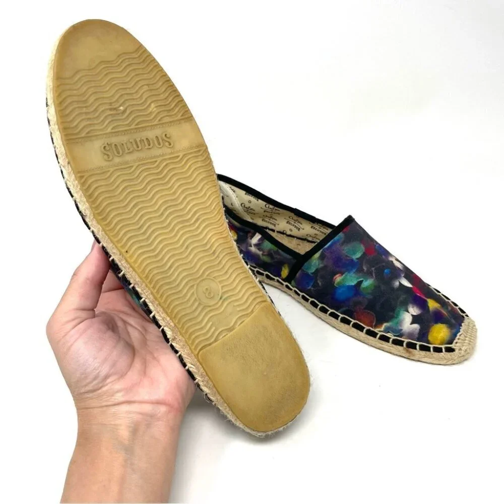 * Soludos x Aritzia Multicolor Espadrille Flats Size 8